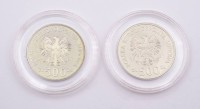 2x 500 Zloty Polen, 1987, zus. 32,43g., D. 32mm