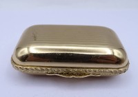 Los  <br>kleine Puderdose aus Metall mit Spiegel B. 7 cm T. 5 cm H. 2,3 cm