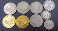Auktion 340 / Los 6048 <br>Konvolut DM Münzen, zus. 14 Deutsche Mark
