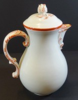 Auktion 369<br>Jumbo-Kaffeekanne "Meissen" Koralle, 2.Wahl , H-26cm, 2 Liter, guter Zustand