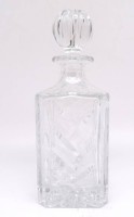 Auktion 340 / Los 10059 <br>Schwere Bleikristall Karaffe mit Zapfen H. 26.cm Ø 9cm