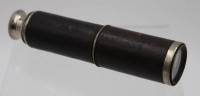 Los 16050 <br>Fernrohr, älter, Lederbezogen, Optik klar, L-16,5 &gt; 48cm.