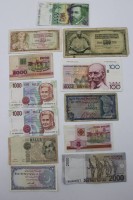 Auktion 340 / Los 6051 <br>12x div. Banknoten, Alle Welt