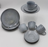 Los 9051 <br>4x Kaffeegedecke, broste Copenhagen, Tassen H-7,1cm.