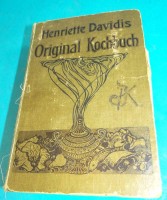 Auktion 340 / Los 3036 <br>Henriette Davidis "Original Kochbuch" um 1890, mit div. Beilagen, Gebrauchsspuren