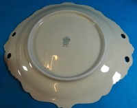 Auktion 500014<br>ovale Prunksachalle "Sorrau" Dekor Florenz, 31x27 cm