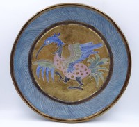 Auktion 500014 / Los  <br>Signierte Schale, Goldbemalung, D. 25,5cm