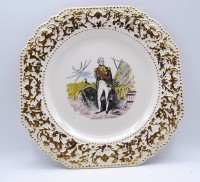 Auktion 500014 / Los  <br>Englischer Keramikteller, Lord Nelson Darstellung, 21x21cm