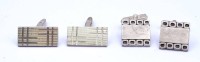 Auktion 500014 / Los  <br>2 Paar Silber Manschettenknöpfe, zus. 30,4g.