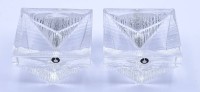 Auktion 500014 / Los  <br>Pukeberg Sweden Glas Gewürzschälchen, 5,5x5,5cm, 1x mit Abplatzer