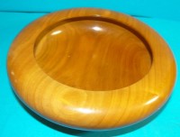 Auktion 500014 / Los  <br>gr. gedrechselte Holzschale, H-H-6 cm, D-22 cm