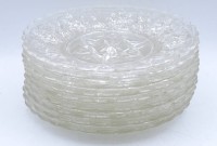 Auktion 500014 / Los  <br>9x Dessert Schalen, mittig Schleuderstern, D. 14,5cm