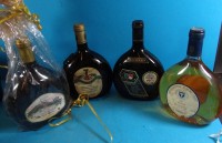 Auktion 500014 / Los  <br>4 Boxbeutelflaschen mit Frankenweinen, 0,75 L., div. Lagen