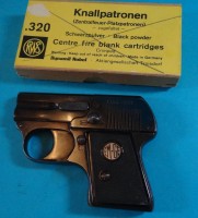 Los  <br>Em-Ge Schreckschusspistole mit einigen Patronen, 60/70-er J.