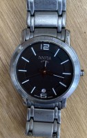 Los  <br>"Citizen" Eco Drive, flache Uhr mit Lederband, Saphirglas, D-3,4 cm