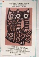 Los 5022 <br>Celestino PIATTI (1922-2007), Ausstellungsplakat von 1973, handsigniert, Blatt u.l. geknickt, BG 67,8 x 44cm.