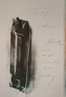 Auktion 340 / Los 5026 <br>Peter PAUL (1943-2013), Lithographie, handsigniert, ungerahmt, BG 40 x 50cm, Widmung "Für Frau Zürcher"