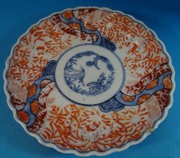 Los 15574 <br>alter China-Teller, Rand mit zwei  Abplatzer, Alter?, D-211 cm