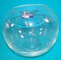 Auktion 500014 / Los  <br>bauchige Kristallvase "Leonardo" H-16 cm, D-18 cm
