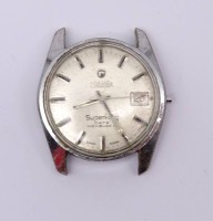 Auktion 500014 / Los  <br>Herren Armbanduhr "Roamer", Superking, Date, mechanisch, Werk läuft wohl, Krone fehlt, starke Tragespuren