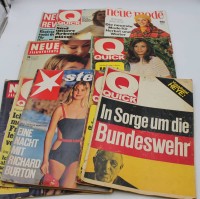 Auktion 340 / Los 3039 <br>11x div. Zeitschriften aus den 70er Jahren, meist Quick, Alters-u. Gebrauchsspuren