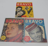 Auktion 340 / Los 3040 <br>3x Ausgaben der "Bravo", 1956/57