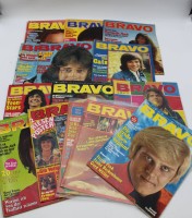 Los 3042 <br>14x div. Ausgaben der "Bravo" aus den 70er Jahren, teilw. Gebrauchsspuren, 2x stärker