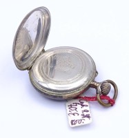 Auktion 500014 / Los  <br>Damen Taschenuhr, Silbergehäuse, mechanisch, Werk läuft, D. 31,0mm