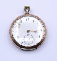 Los  <br>Herren Taschenuhr "Junghans", Silbergehäuse 800/000, mechanisch, Werk läuft, aber Sekundenzeiger steht, D. 50,8mm, Zifferblatt beschädigt, Henkel fehlt