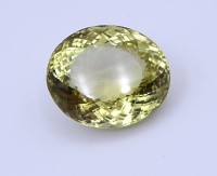 Auktion 341 / Los 1012 <br>Lemon Citrin, 103,85ct., 32,7x27,7x18,8mm