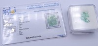 Los 1023 <br>20 kolumbianische Smaragde, unbehandelt, 1,20ct.