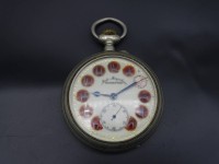 Los 2011 <br>Eisenbahneruhr bez. Vedette Anti Magnétique , Metallgehäuse , Emailliertes Zifferblatt beschädigt , läuft nicht Ø 69mm