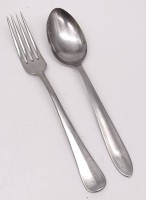 Los 7001 <br>Kantinenbesteck d. Luftwaffe, 2 tlg., L. 20,5 - 21cm