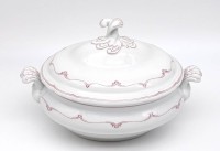 Los 8012 <br>kleine Suppenterrine mit Deckel und Griffen von Hutschenreuther Dekor Mainau B. 30 cm T. 19 cm