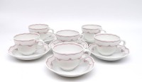 Los 8016 <br>6 x Kaffeegedeck von Hutschenreuther Deko: Mainau
