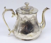Los 11003 <br>schwere Teekanne, plated "Reed&amp;Barton" England, leicht berieben, H-17 cm