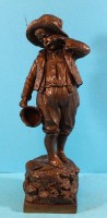 Auktion 341 / Los 15005 <br>A.Meyer, weinender Junge mit zerbrochenen Krug, Kunstharz, H-25 cm