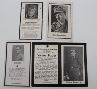 Los 7010 <br>4x Gedenkkarten, 1/2. WK