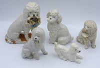 Los 9001 <br>5x div. kleine englische Kaminhunde, unterschiedliche Erhaltung, H-5 bis 12,5 cm