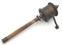 Los 15518 <br>Gebetsmühle, wohl Tibet, alter ?, L-29cm.