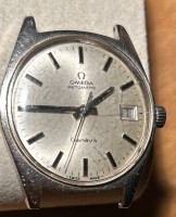 Los 2047 <br>Automatic Uhr "Omega" Geneve, Werk läuft, Glas zekratzt,
