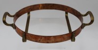 Los 15028 <br>Topfuntersetzer, Schweden, Kupfer/Messing, älter, D-ca. 22cm.,