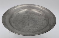 Los 15047 <br>Zinn-Teller, 18./19. Jhd., Altersspuren, D-22,5cm.