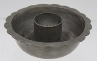 Los 15049 <br>wohl Zinn-Spindel für Spinnrad, älter, H-4cm D-11,5cm.