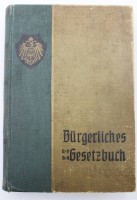 Los 3016 <br>Das Bürgerliche Gesetzbuch nebst  Ein-u. Ausführunsgesetzen mit ausführlichen Kommentaren, Berlin 1900