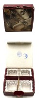 Los 10034 <br>8x Kristall-Serviettenringe, Polen, OVP, je 5,5 x 5,5cm.