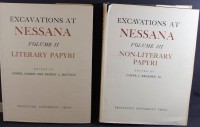 Auktion 341 / Los 3055 <br>"Nessana" Band II und III, 1958, ägyptische Papyri, Umschläge etwas gebraucht, Bücher neuwertig