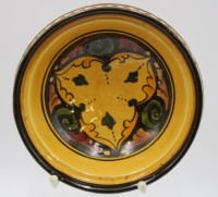 Los 9007 <br>b&auml;uerl. Schale, wohl Osteuropa, H-6cm D-18,5cm.