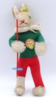 Los 12034 <br>"Knupfi", von "Steiff", H. 18cm,Knopf und Fahne