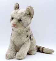 Los 12040 <br>Alte Steiff Katze, H. 19cm